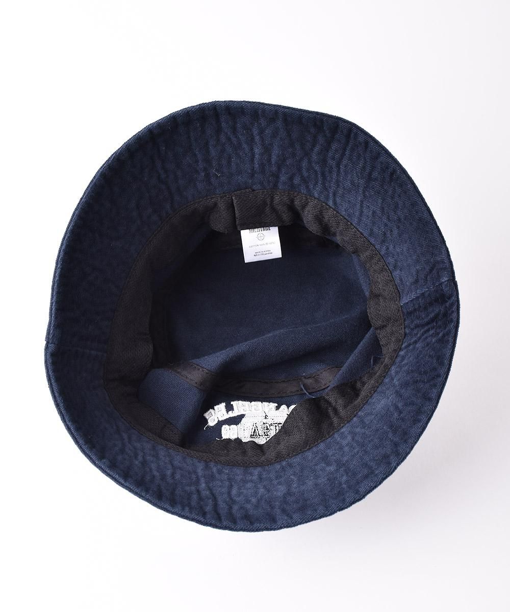 3色展開】刺繍入り コーデュロイ バケットハット 「HOLLY WOOD L.A