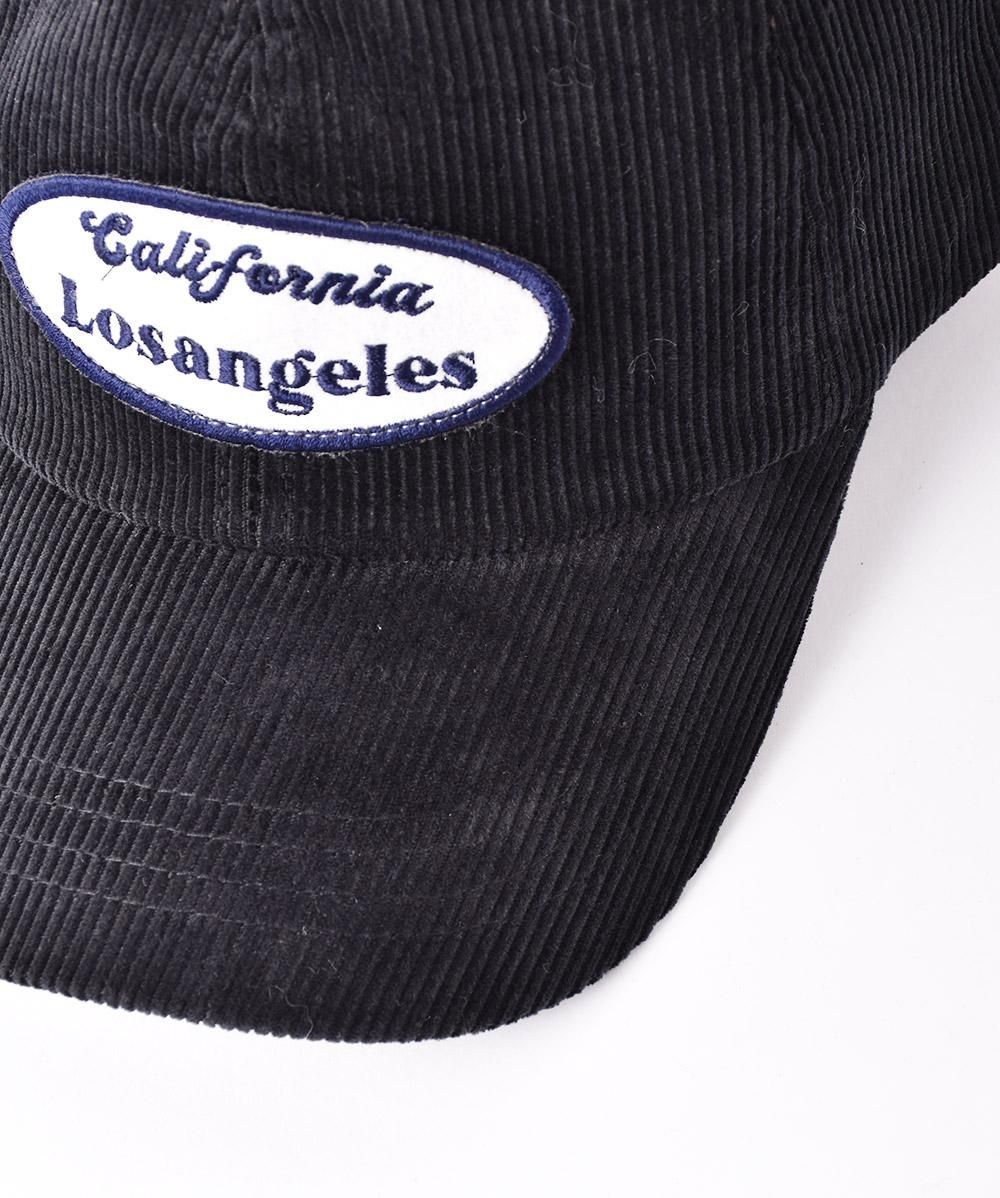 3色展開】刺繍入り コーデュロイ キャップ 「Losangeles 3色展開】刺繍入り コーデュロイ キャップ 「Losangeles