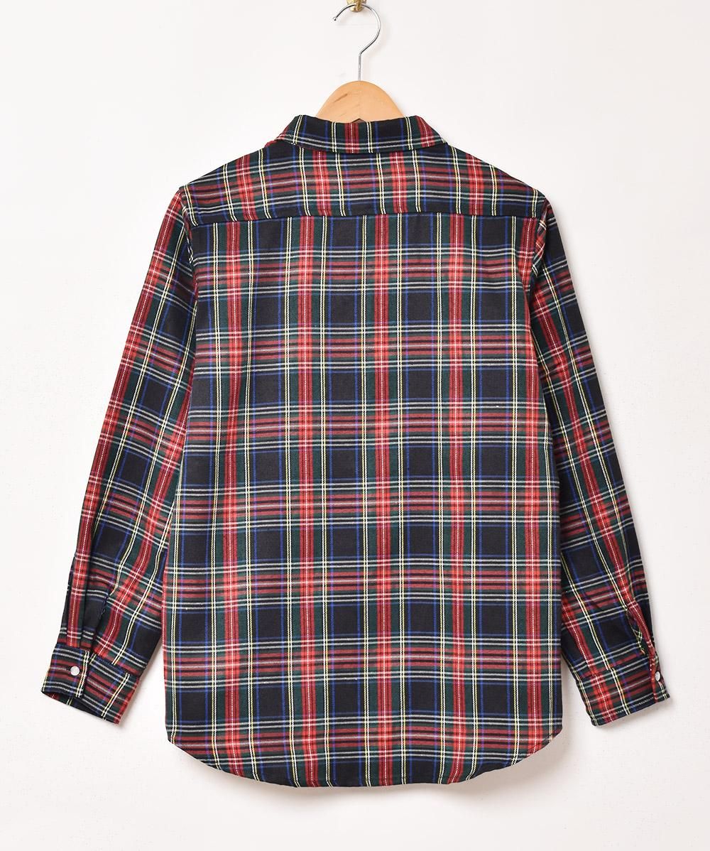 36 ファッション 美品＊LUTZ HUELLE チェック柄 長袖シャツ 38 バンド