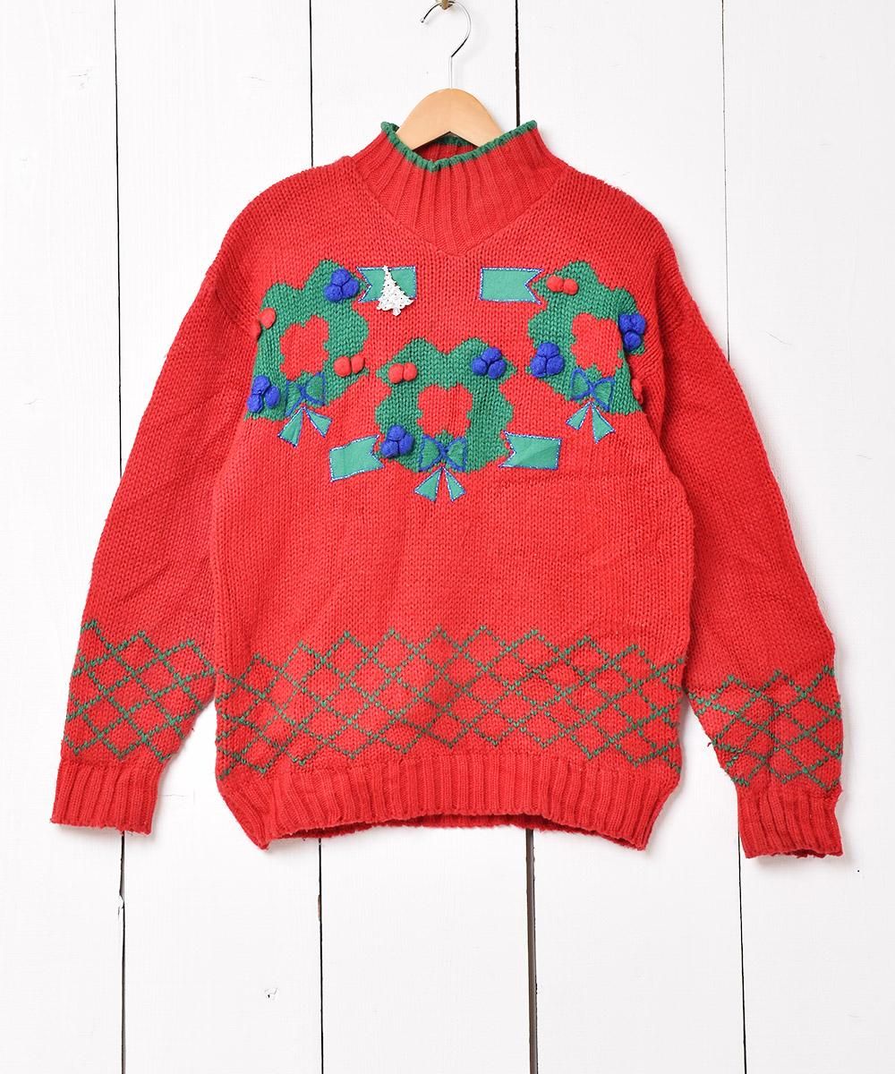 Santa Monica - CADORNA FIORE ニット セーター ハイネック 古着 Santa Monica - CADORNA FIORE ニット セーター ハイネック 古着