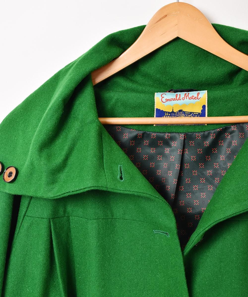 3色展開】「Emerald Motel」デザインカラー ウールコート 3色展開】「Emerald Motel」デザインカラー ウールコート