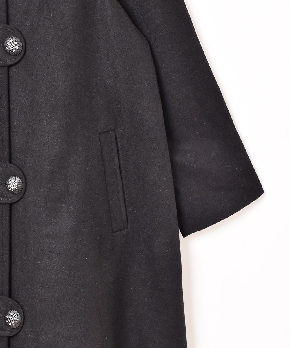 3色展開】「Emerald Motel」Aライン チロルコート ブラック - 古着屋