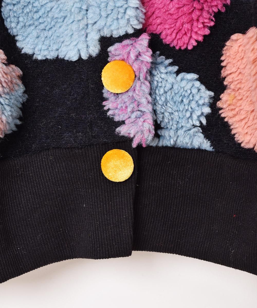 3色展開】「Meridian」花柄 ボア ジャケット パープル - 古着屋