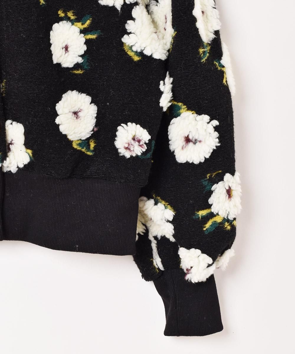 2色展開】「Meridian」花柄 ジャケット ブラック - 古着屋