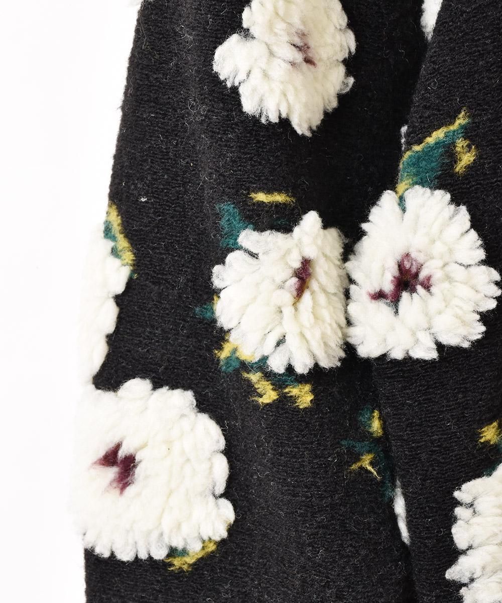 2色展開】「Meridian」花柄 ジャケット ブラック - 古着屋