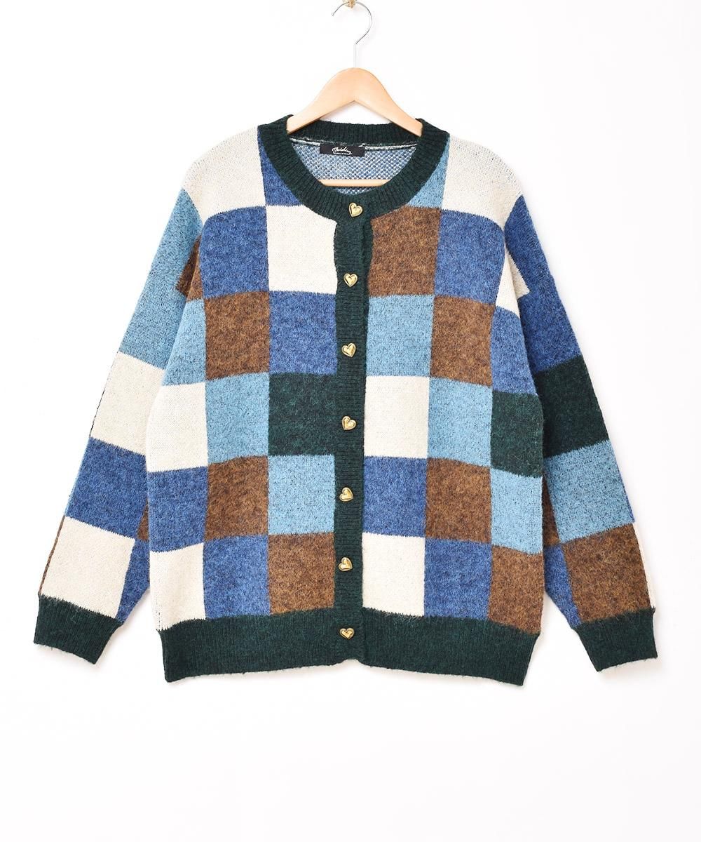 Meridian」スクエアデザイン カーディガン - 古着屋