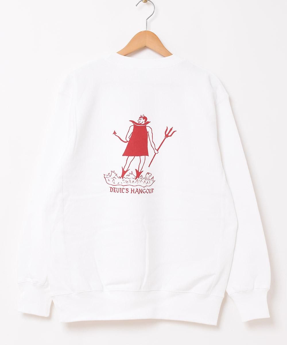 2色展開】プリントスウェットシャツ Devil「UNIVERSITY OF HILL 2色展開】プリントスウェットシャツ Devil「UNIVERSITY OF HILL