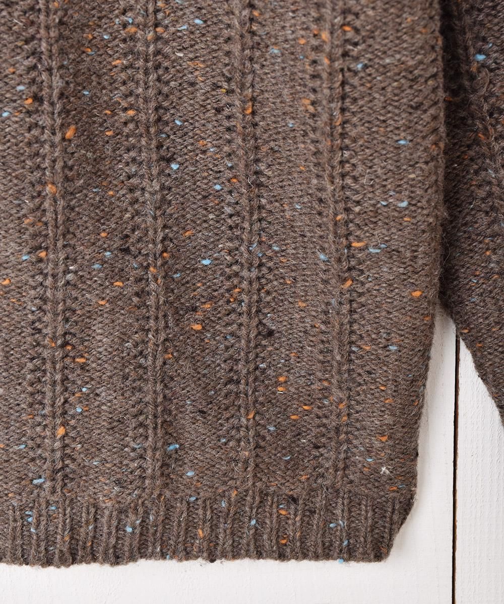 花刺繍 ウッドボタン チロルカーディガン - 古着屋