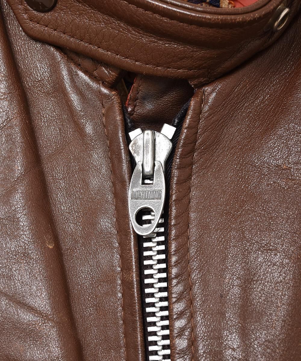 60's~70's カナダ製 BRITISH CYCLE LEATHERS レザー シングル 60's~70's カナダ製 BRITISH CYCLE LEATHERS レザー シングル