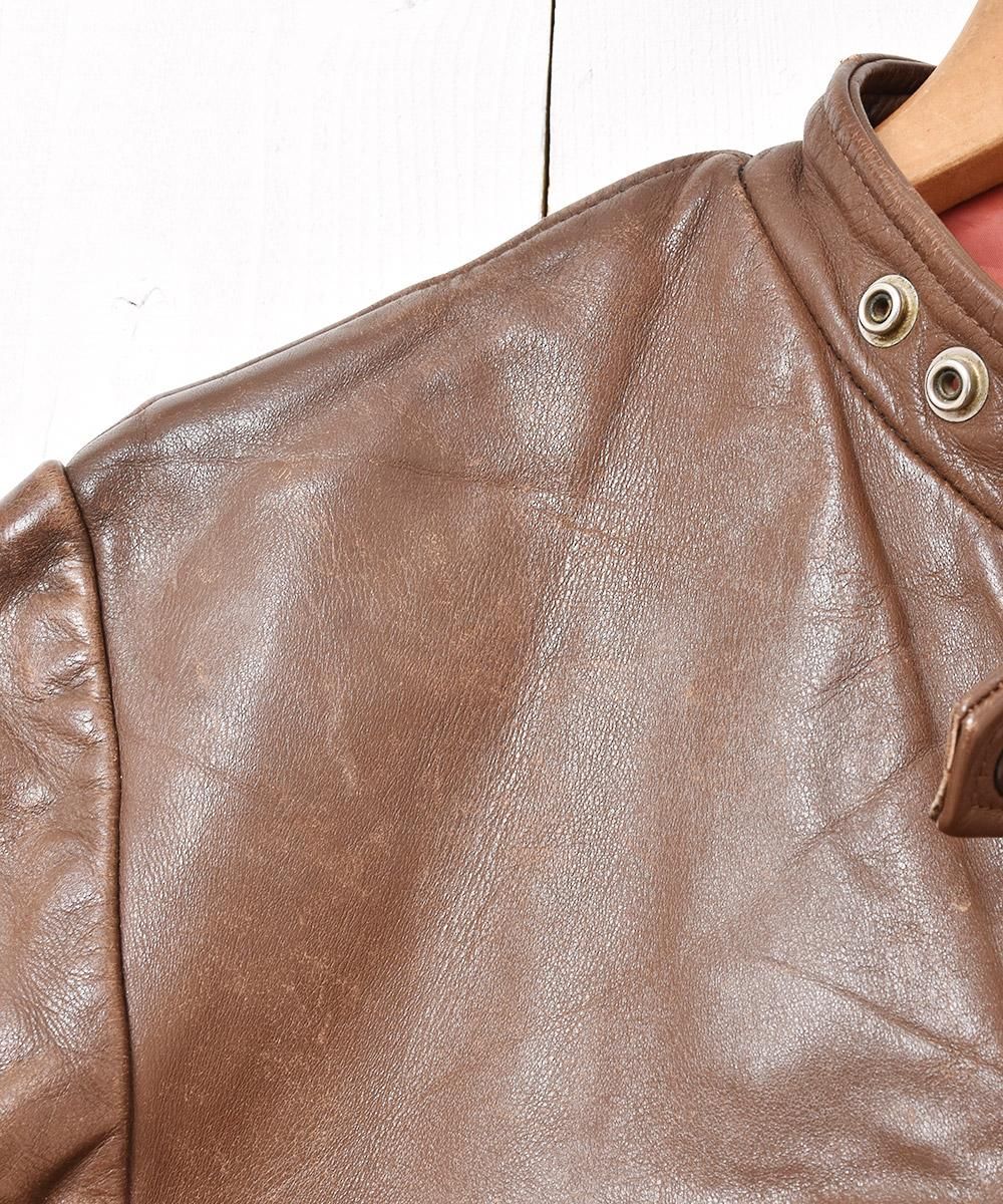 60's~70's カナダ製 BRITISH CYCLE LEATHERS レザー シングル 60's~70's カナダ製 BRITISH CYCLE LEATHERS レザー シングル