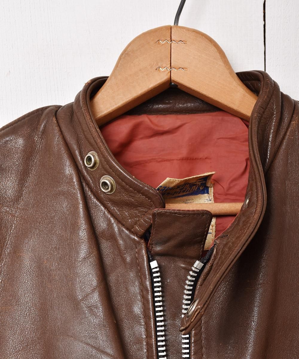 60's~70's カナダ製 BRITISH CYCLE LEATHERS レザー シングル 60's~70's カナダ製 BRITISH CYCLE LEATHERS レザー シングル