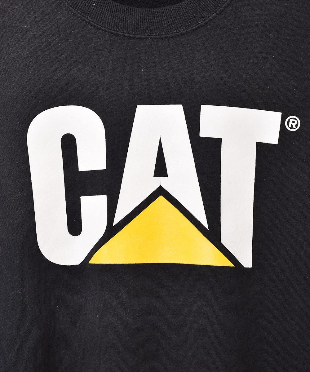 CAT キャタピラー企業 ロゴプリント スウェットシャツ - 古着屋