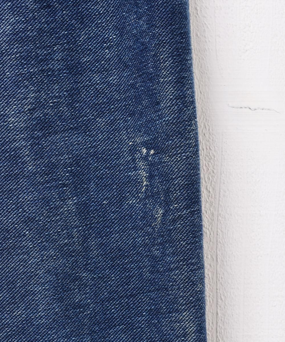 フリルデザイン デニム イージーパンツ - 古着屋グレープフルーツ