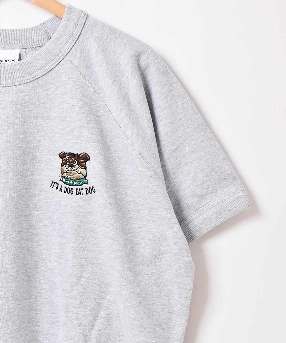 2色展開】「Backers」 ワンポイント刺繍 BullDog ショート