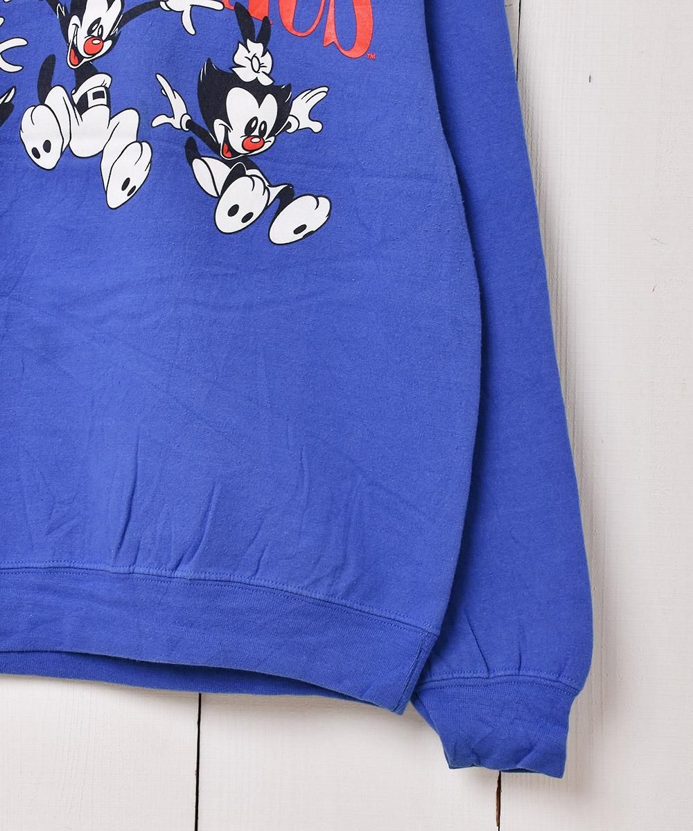 アメキャラ 古着 ANIMANIACS プリント スウェットシャツ - 古着屋