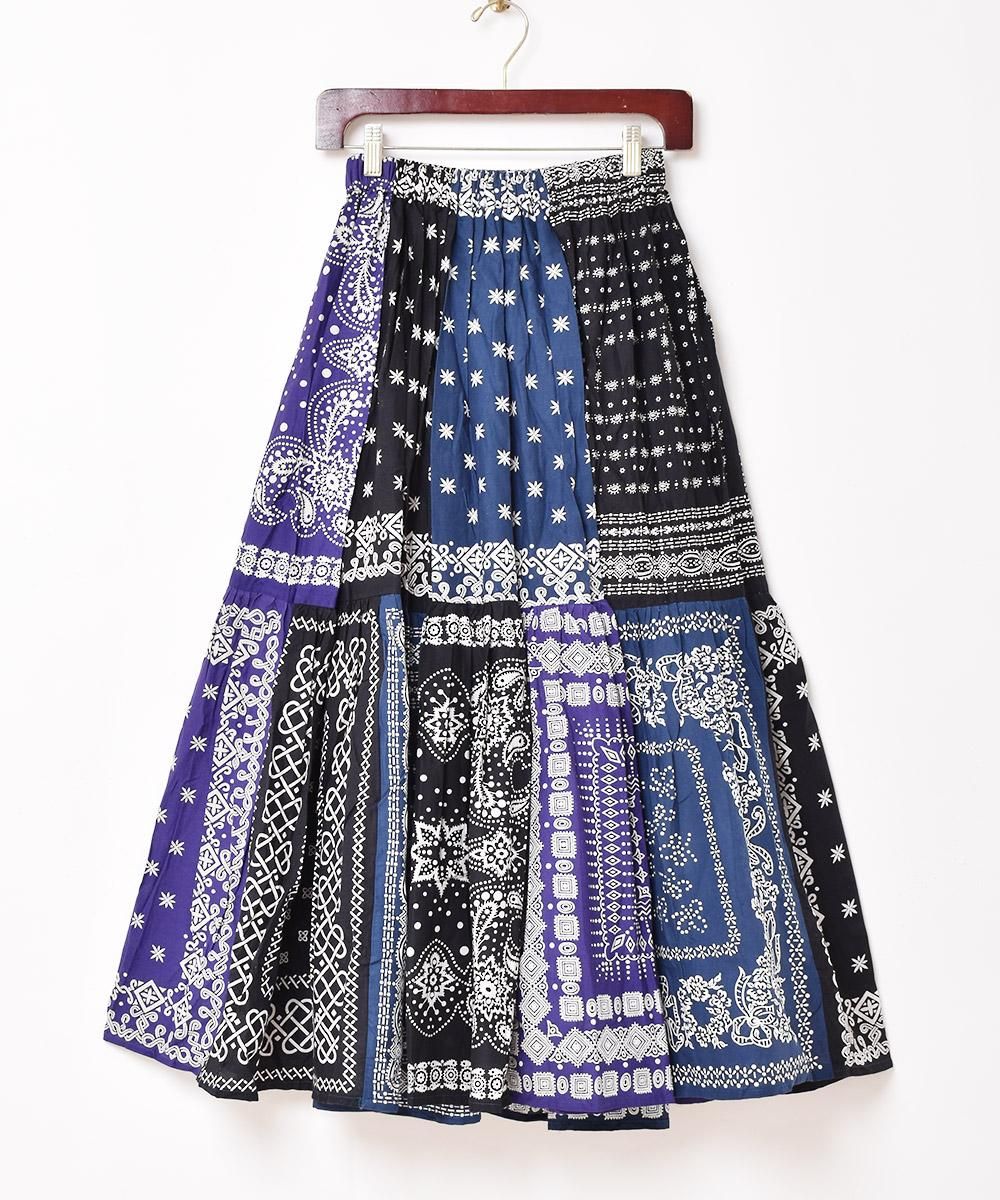 Emerald Motel」バンダナ柄 フレアスカート - 古着屋グレープフルーツ