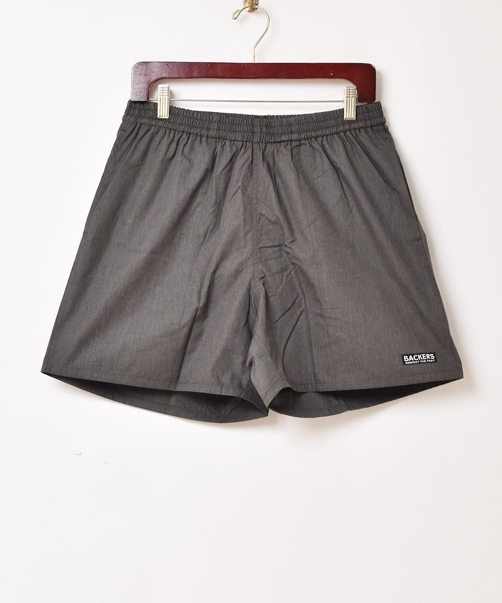 Backersロゴ イージーショートパンツ | グレー - 古着屋 Backersロゴ イージーショートパンツ | グレー - 古着屋