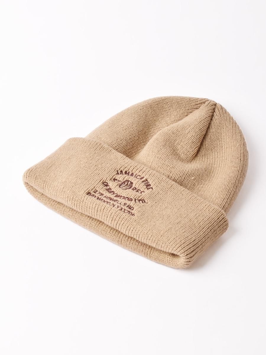 9色展開】刺繍 ニット キャップ オレンジ - 古着屋 9色展開】刺繍 ニット キャップ オレンジ - 古着屋