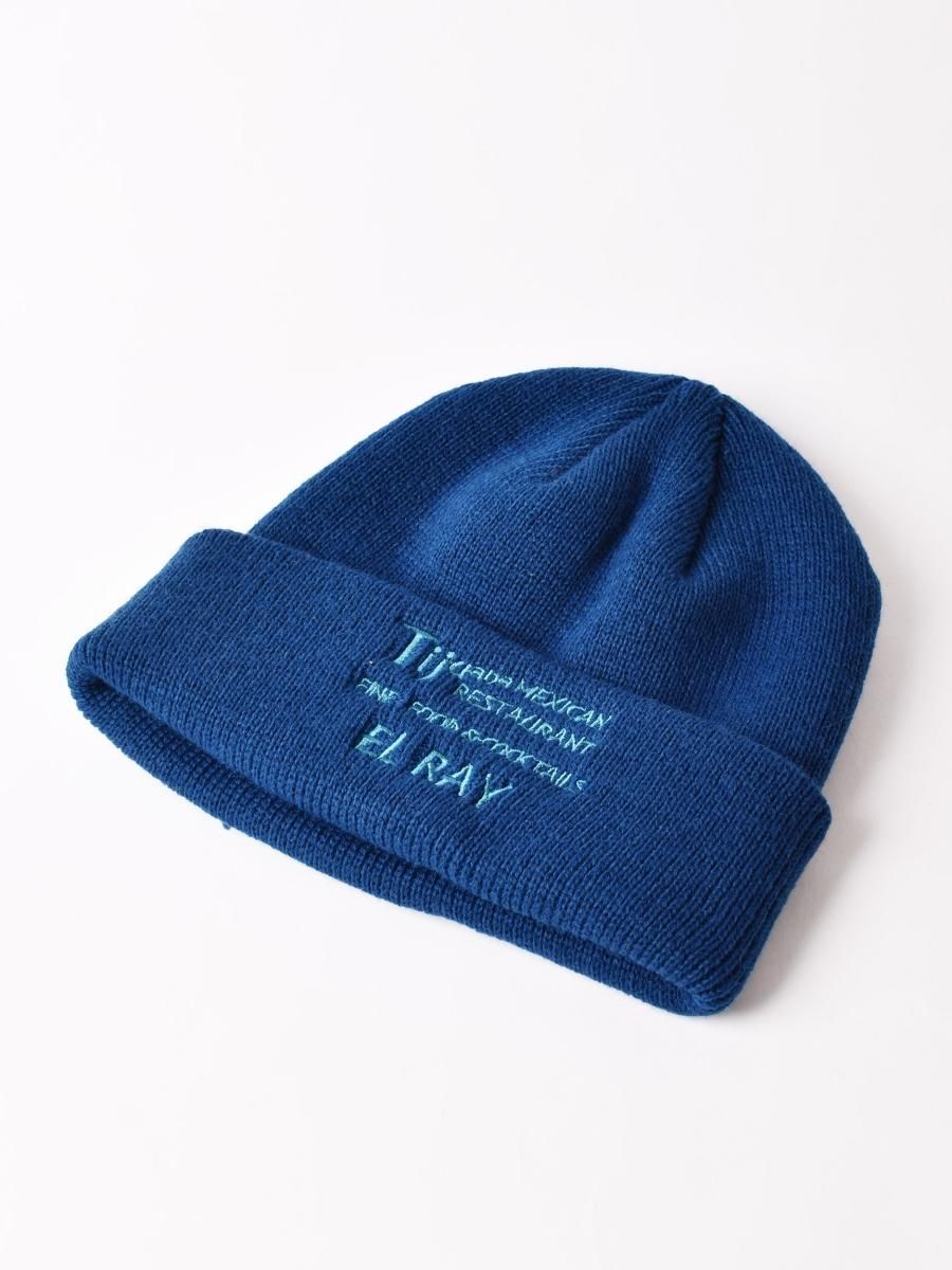 FUGA FUGA 戴い ニット帽付き 刺繍デザインコットンニット