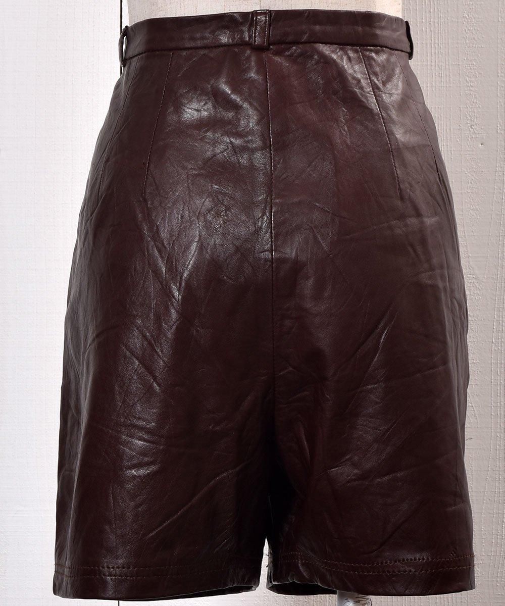 SEVEN BY SEVEN（セブンバイセブン）LEATHER DOUBLE KNEE SHORT