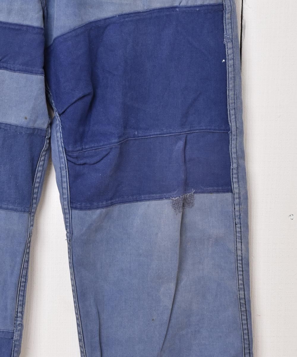 50's ~60's ADOLPHE LAFONT パッチワーク フレンチワークパンツ 50's ~60's ADOLPHE LAFONT パッチワーク フレンチワークパンツ