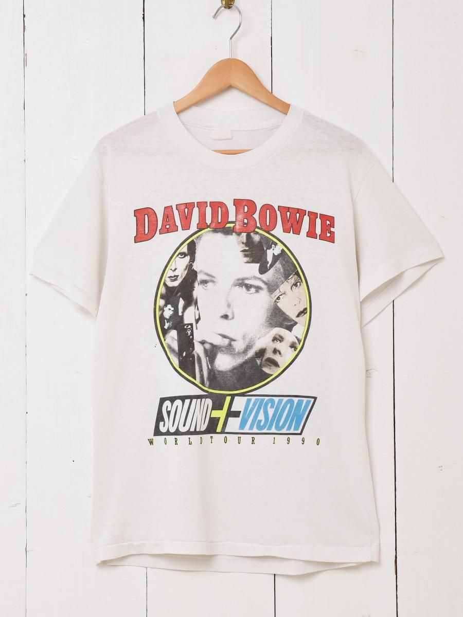 1990 David Bowie SOUND VISION ツアーTシャツ - 古着屋 1990 David Bowie SOUND VISION ツアーTシャツ - 古着屋