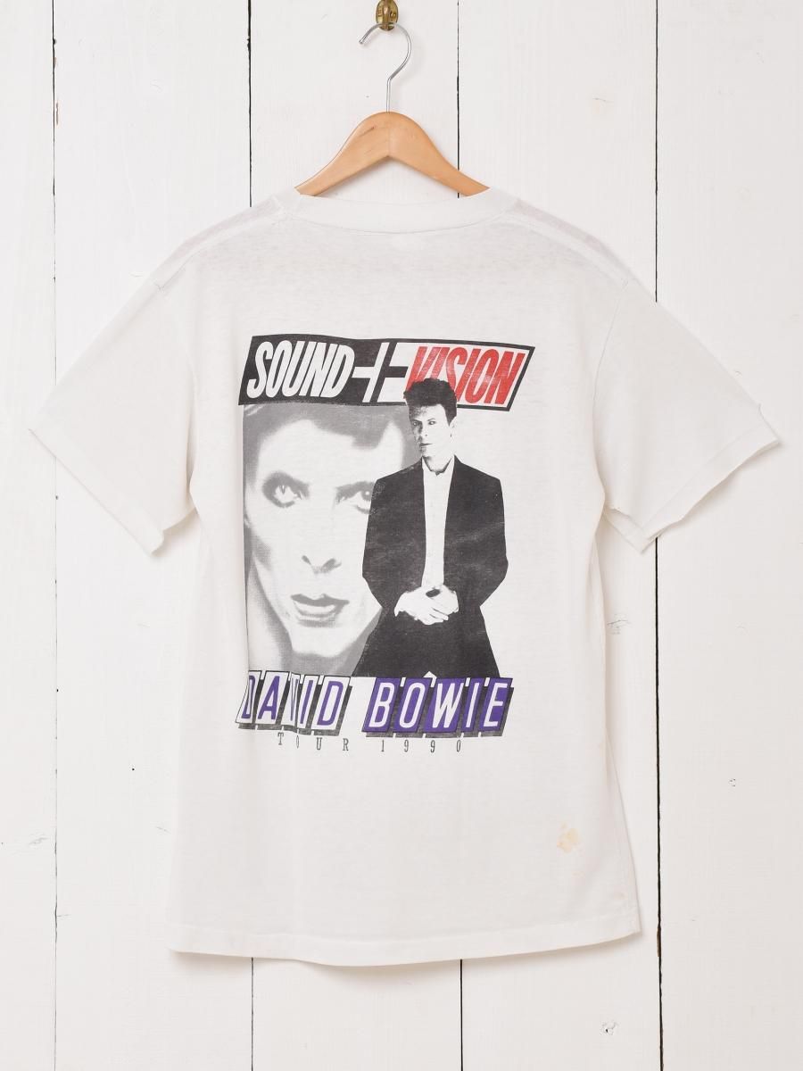 1990 David Bowie SOUND VISION ツアーTシャツ - 古着屋 1990 David Bowie SOUND VISION ツアーTシャツ - 古着屋