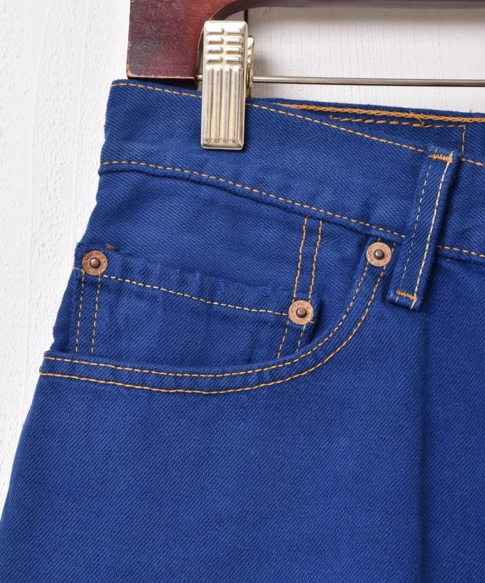 Levi's 後染め デニム ミニスカート - 古着屋グレープフルーツ Levi's 後染め デニム ミニスカート - 古着屋グレープフルーツ