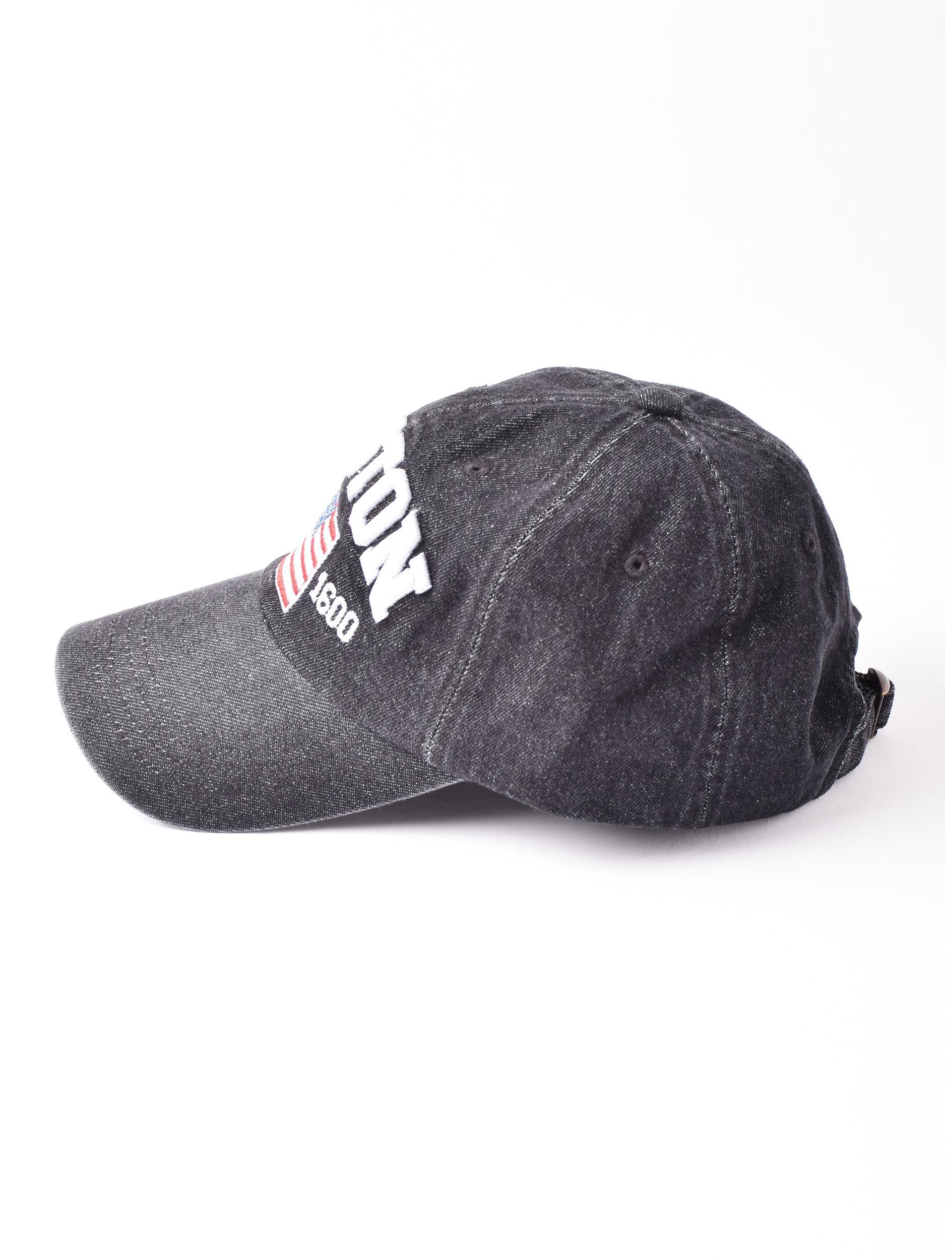 2色展開】デニムキャップ「BOSTON」 ブラック - 古着屋