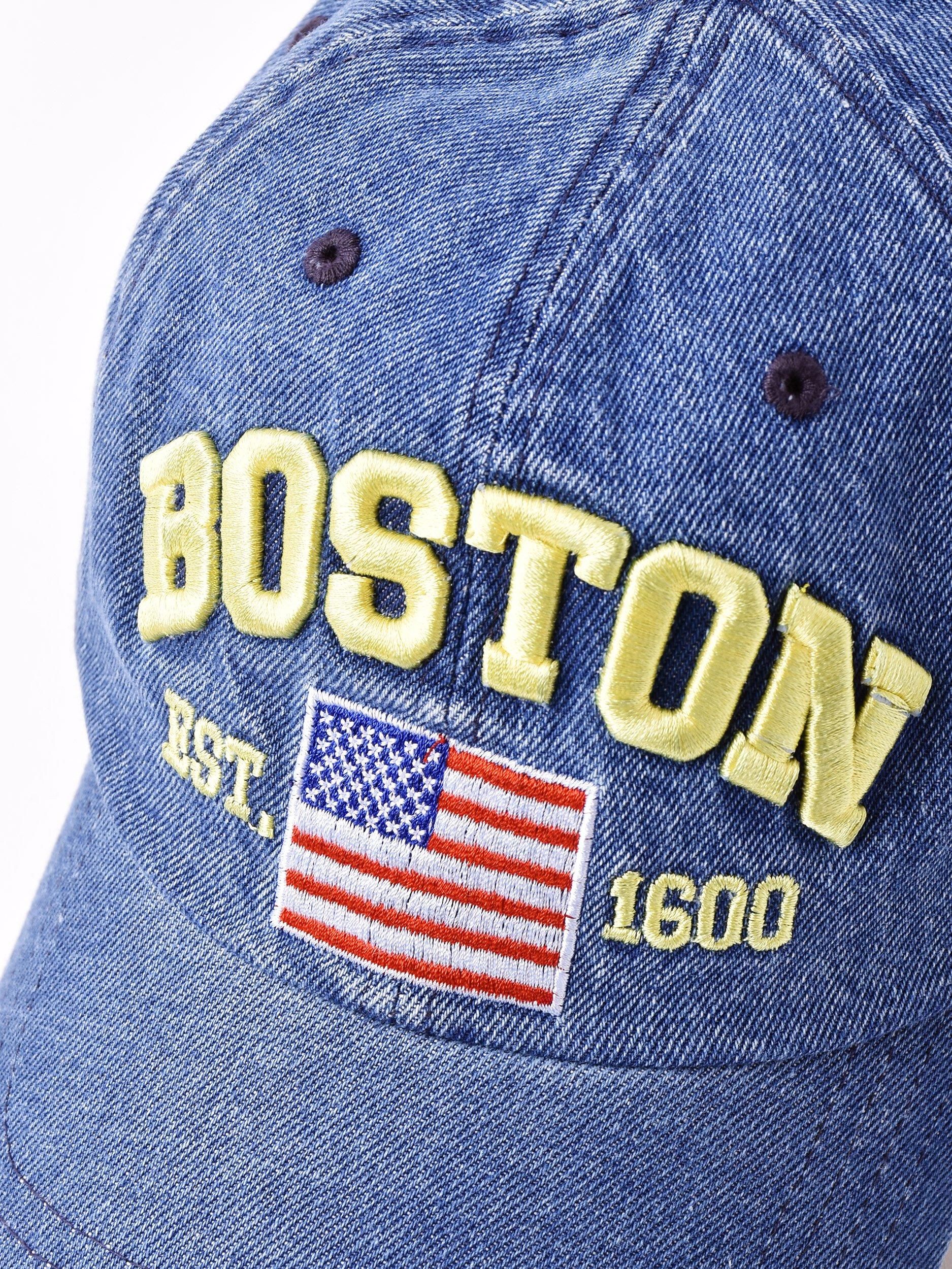 2色展開】デニムキャップ「BOSTON」 ブルー - 古着屋