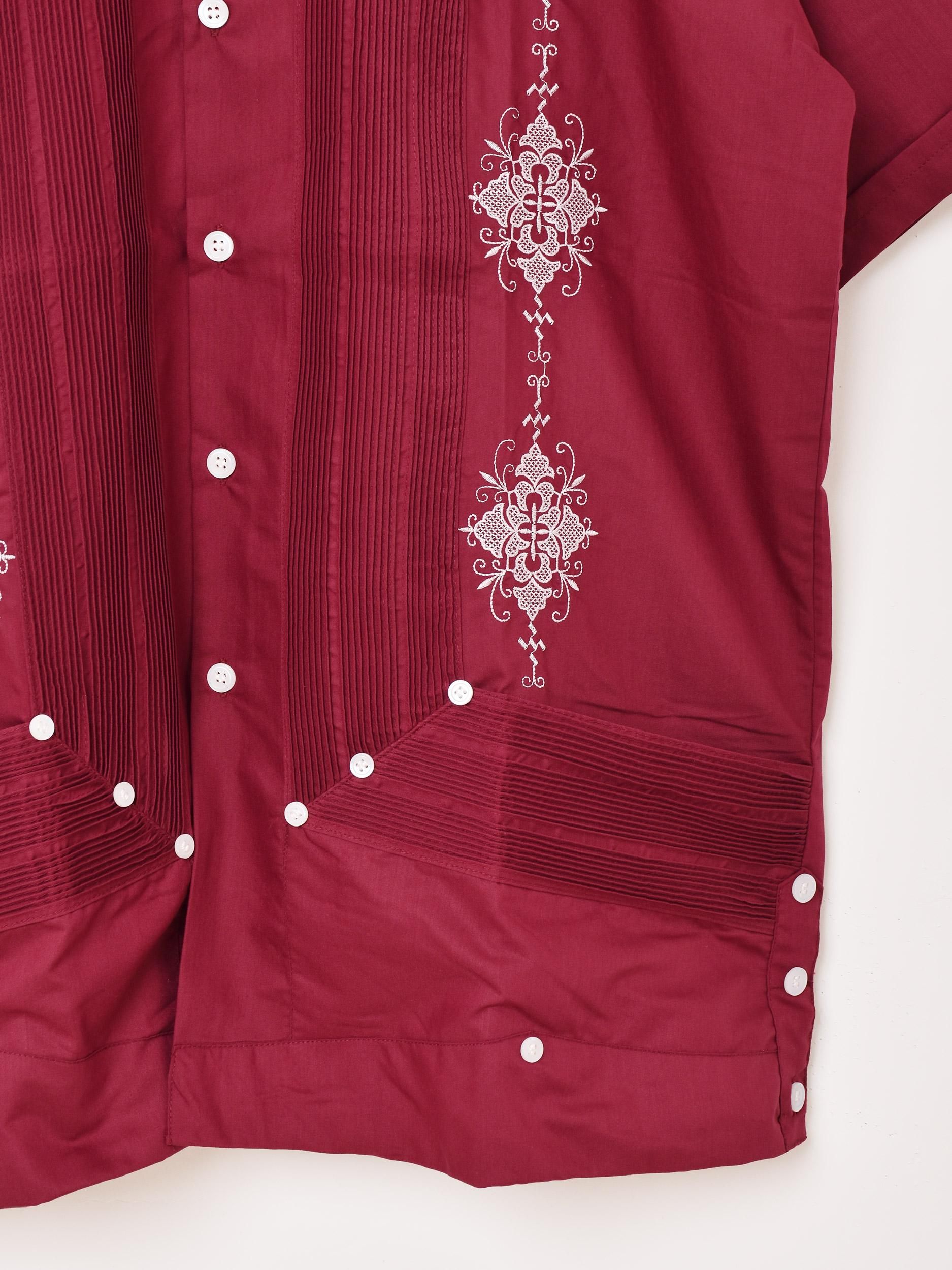 Caka act2】Vivid Red Color Vintage Loose Cavalry Shirt