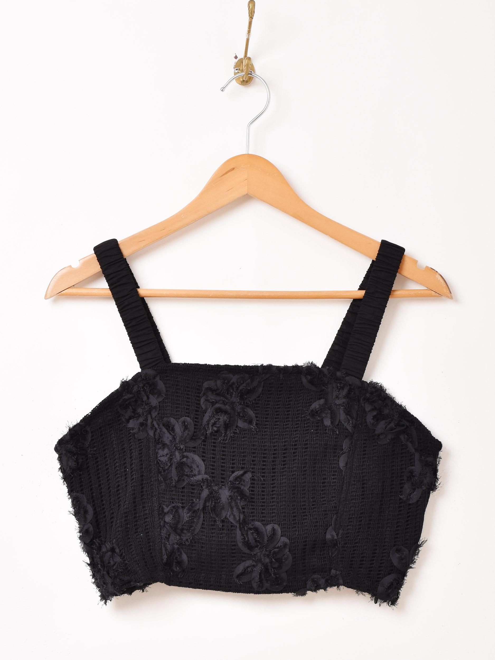 2色展開】「Meridian」フラワーデザイン ビスチェ ホワイト - 古着屋