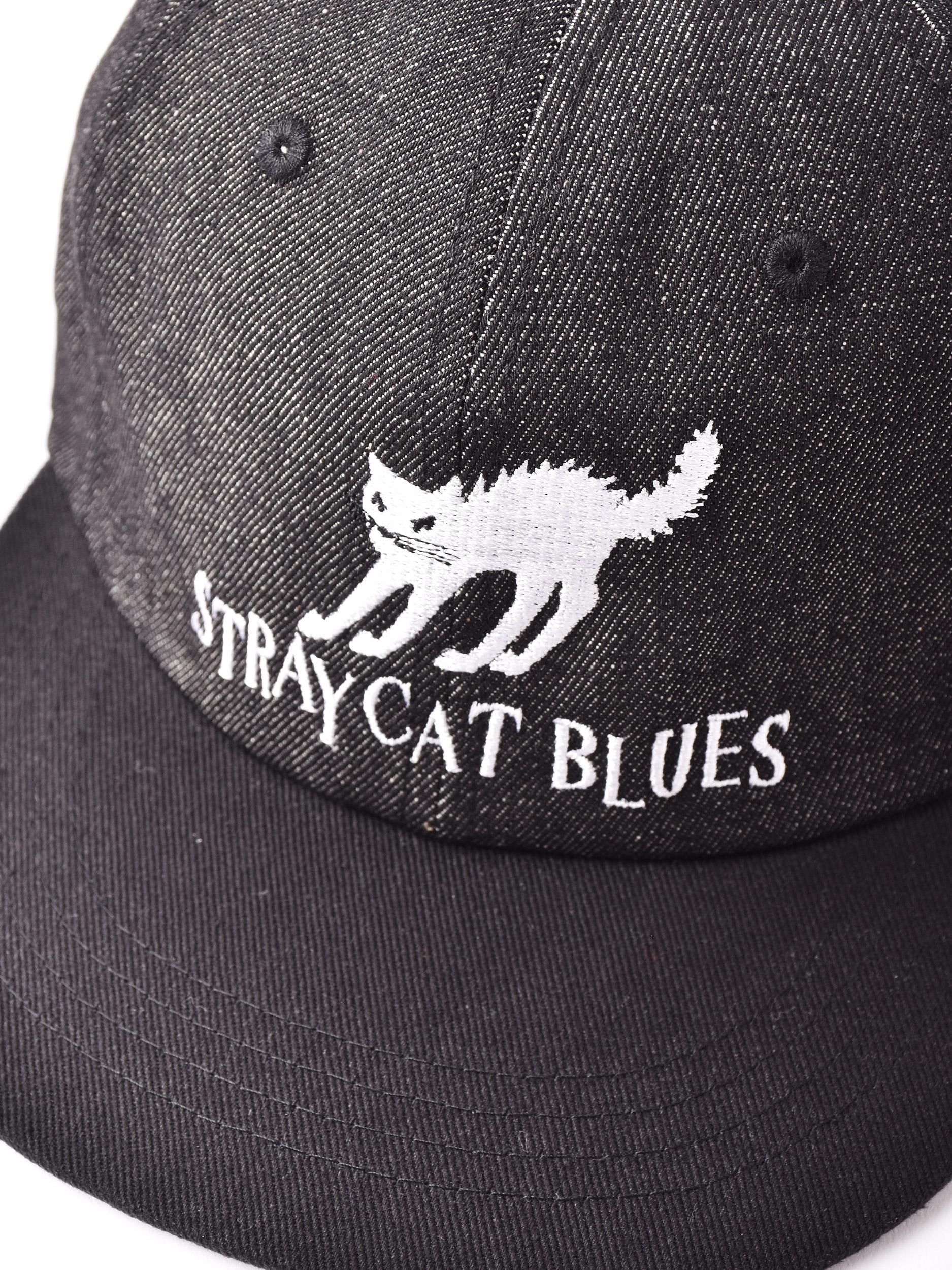 2色展開】刺繍 キャップ「STRAY CAT BLUES」チャコール - 古着屋