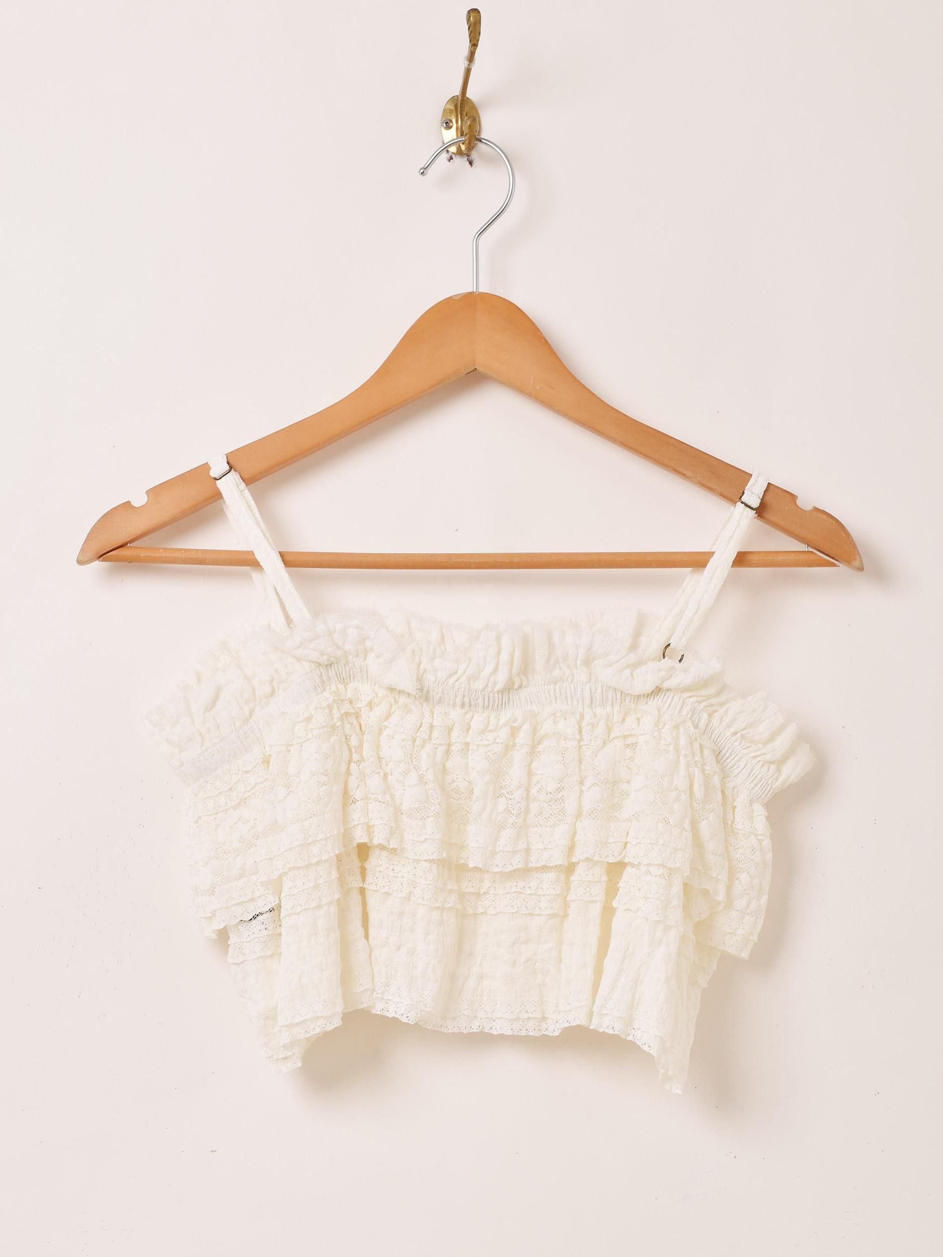 Meridian」レース フリル ビスチェ - 古着屋グレープフルーツ ムーン