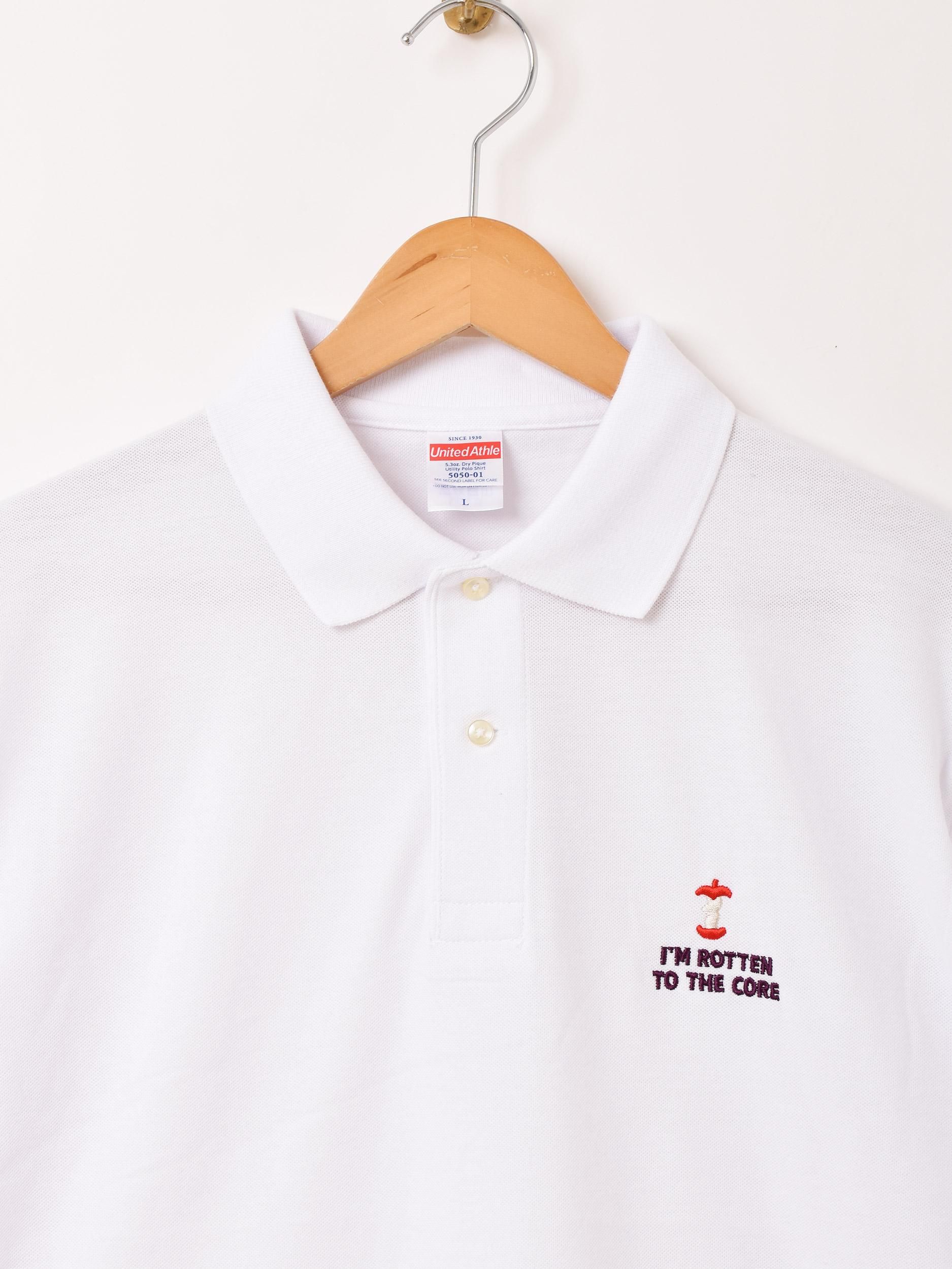 2色展開】ワンポイント ポロシャツ 「I'M ROTTEN TO THE CORE