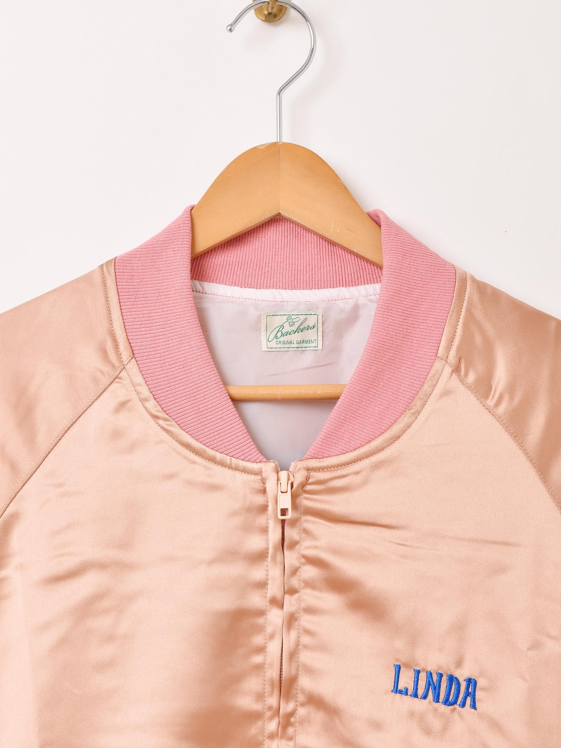70s vintage コリジャン スーベニアジャケット スカジャン ピンク 70s vintage コリジャン スーベニアジャケット スカジャン