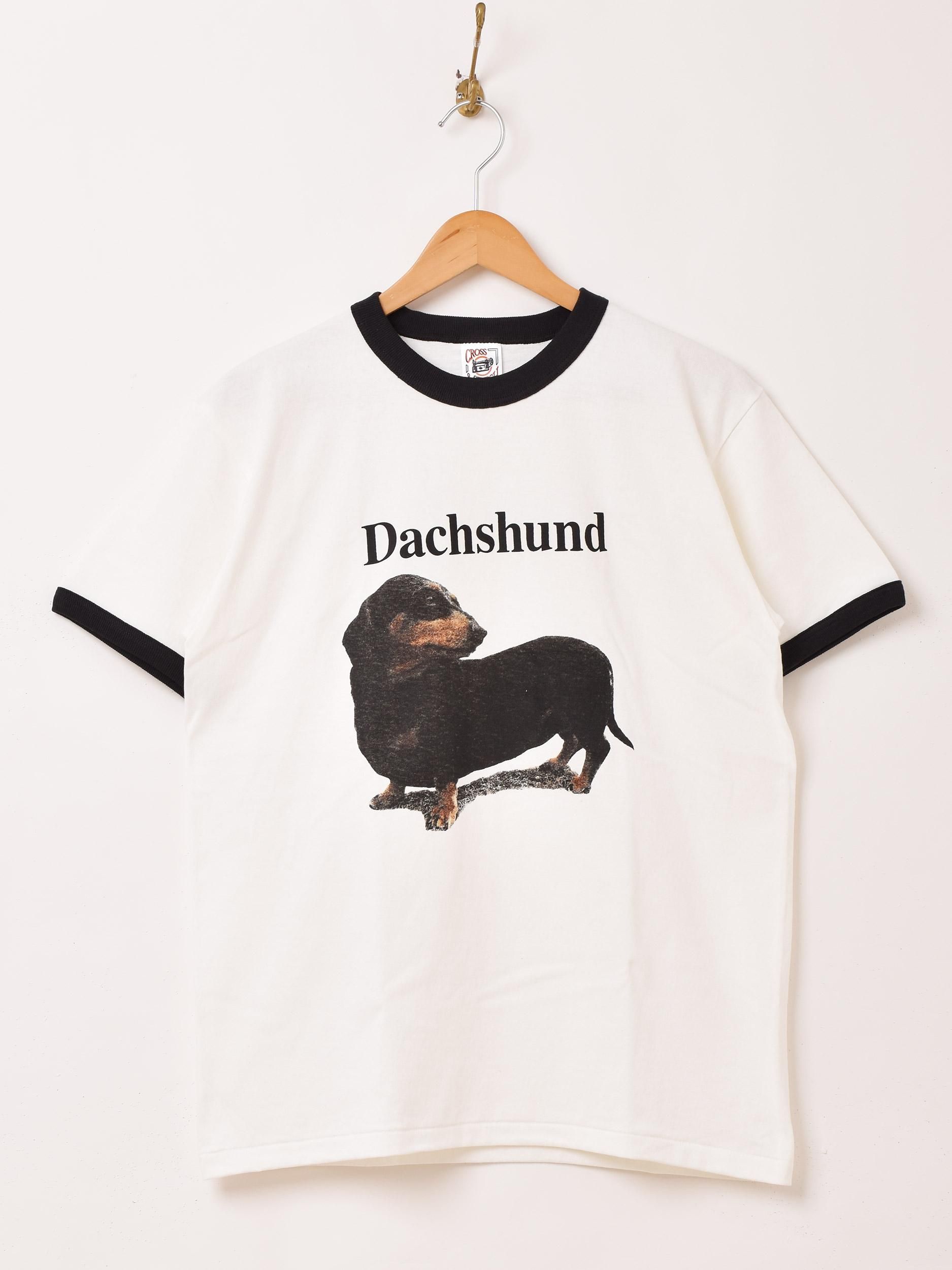 流行り の ブランド  プリント リンガーTシャツ ダックスフント - 古着屋 Tシャツ(半袖+袖なし)