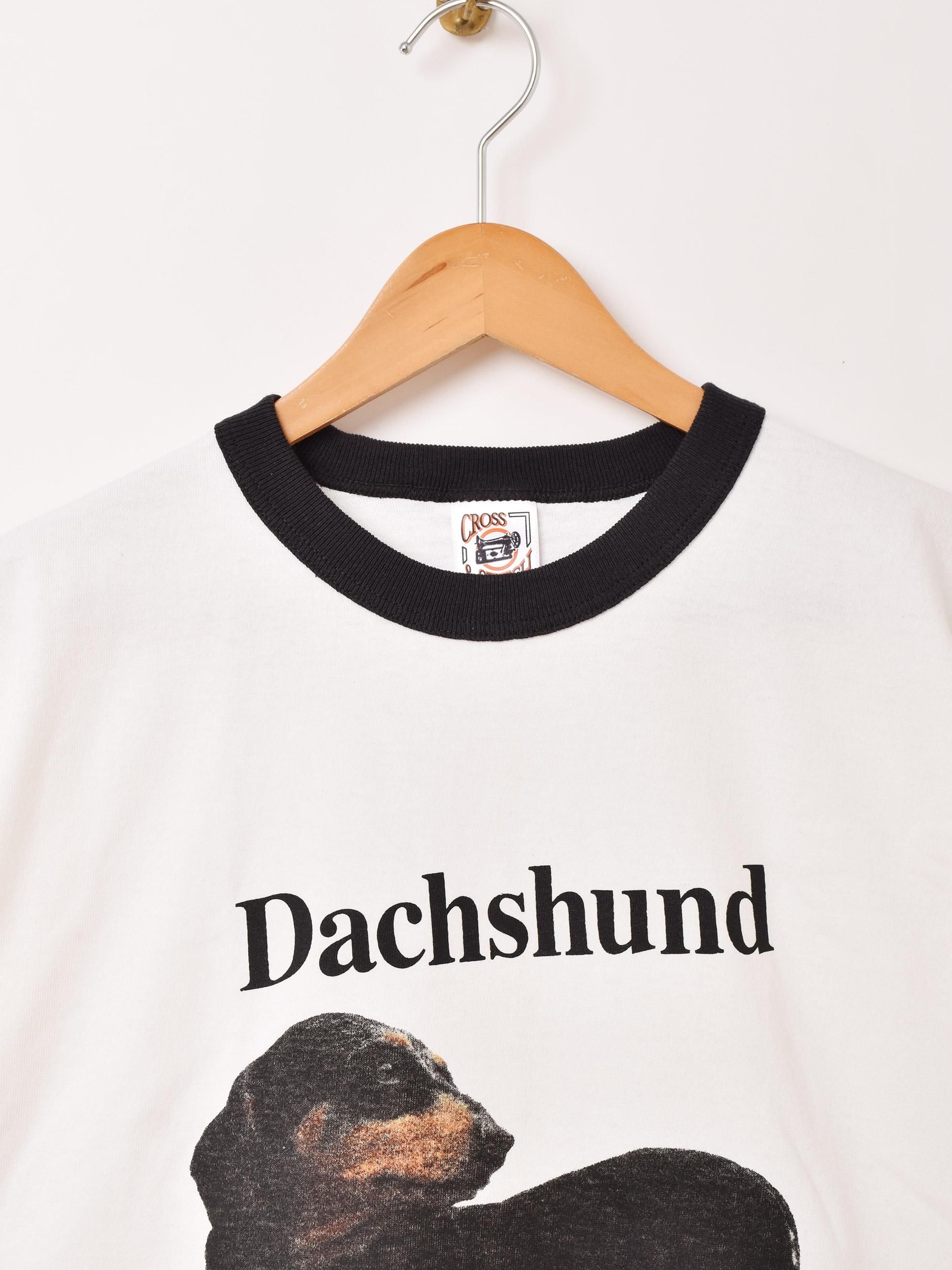 プリント リンガーTシャツ ダックスフント - 古着屋
