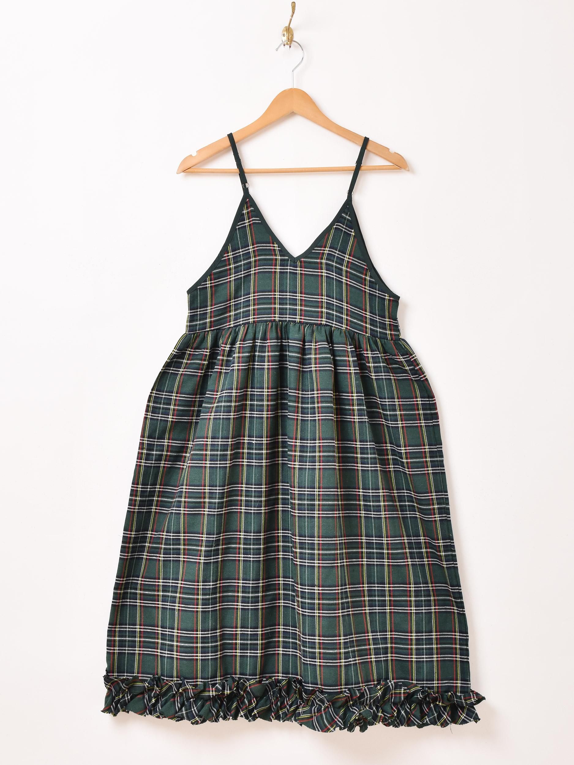 Meridian」チェック 柄キャミソールワンピース - 古着屋
