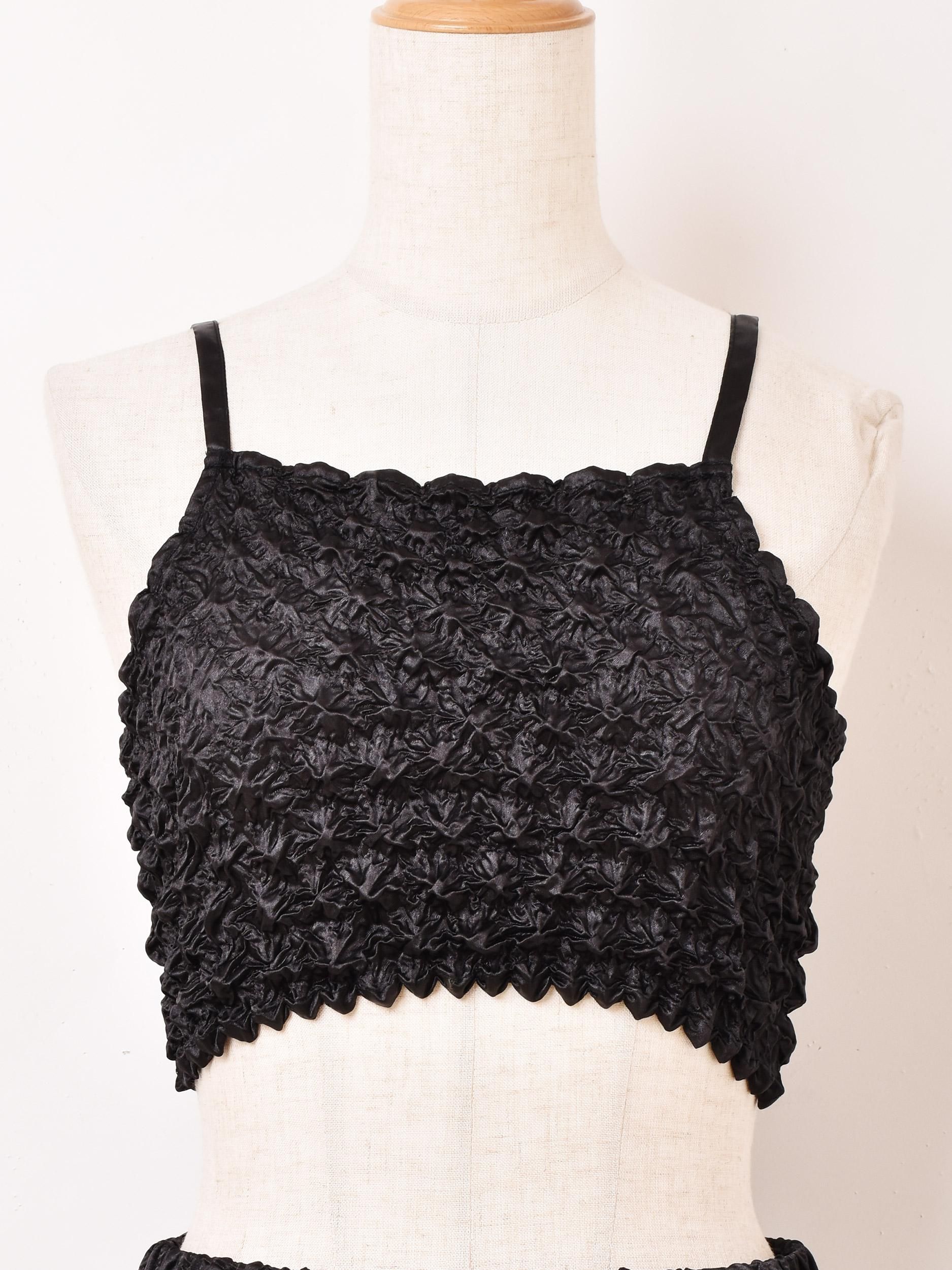 5色展開】「Meridian」ポップコーンビスチェ ブラウン - 古着屋