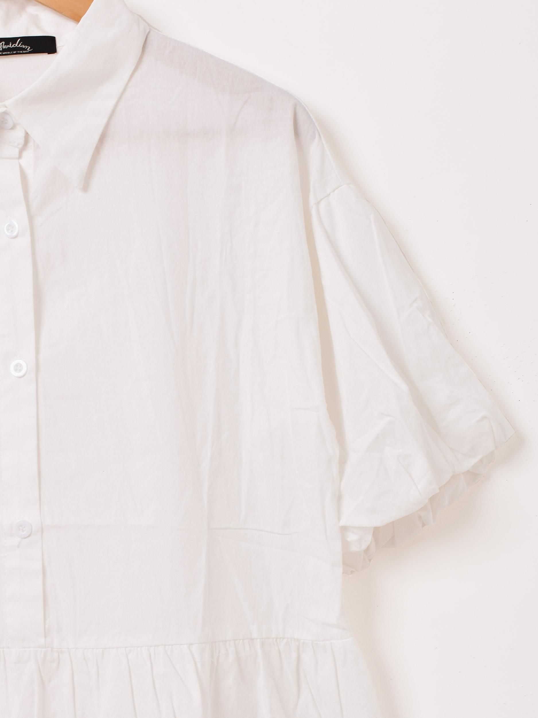 2色展開】「Meridian」半袖 ティアード ミニ シャツワンピース