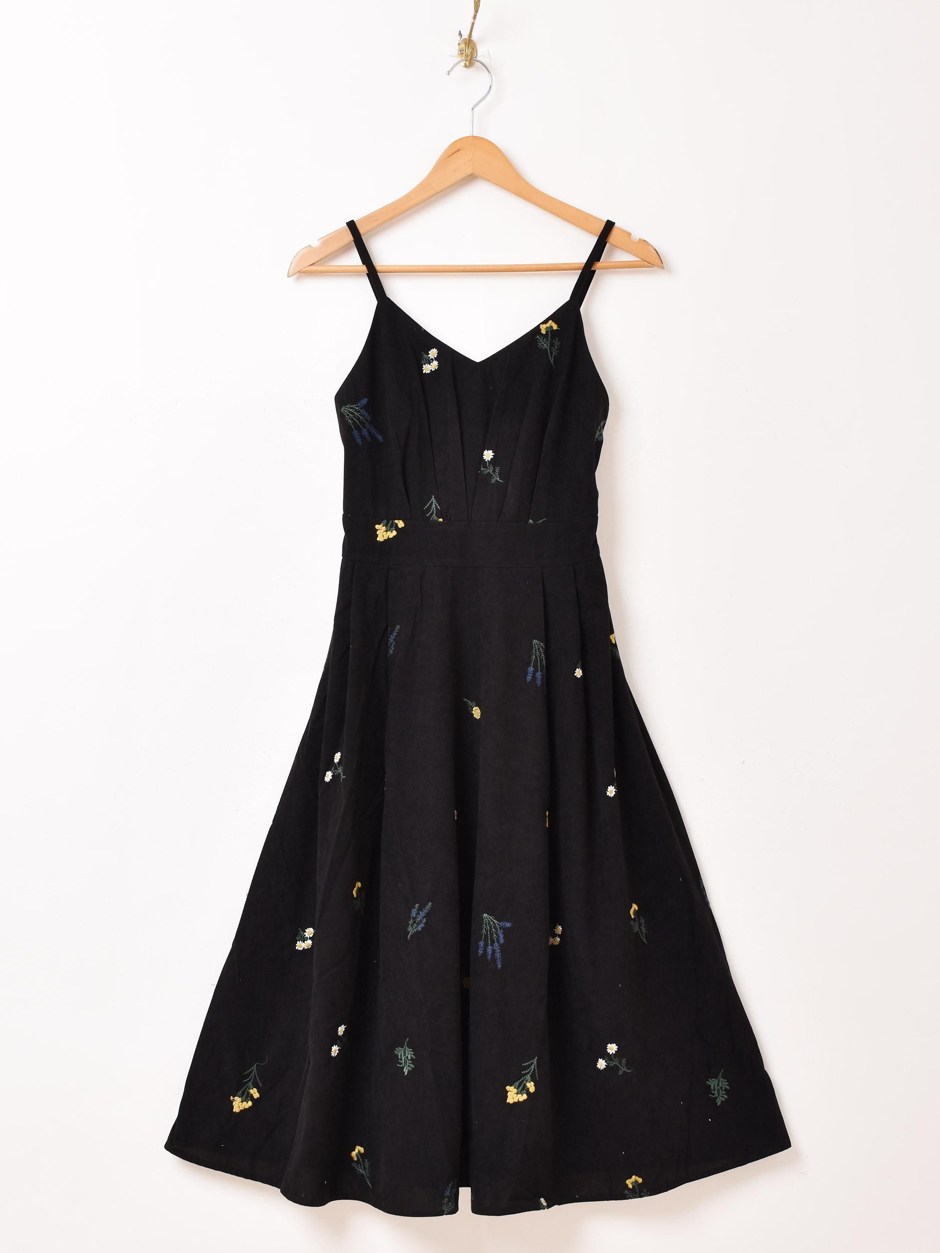 3色展開】「Meridian」花刺繍 コーデュロイ キャミソール