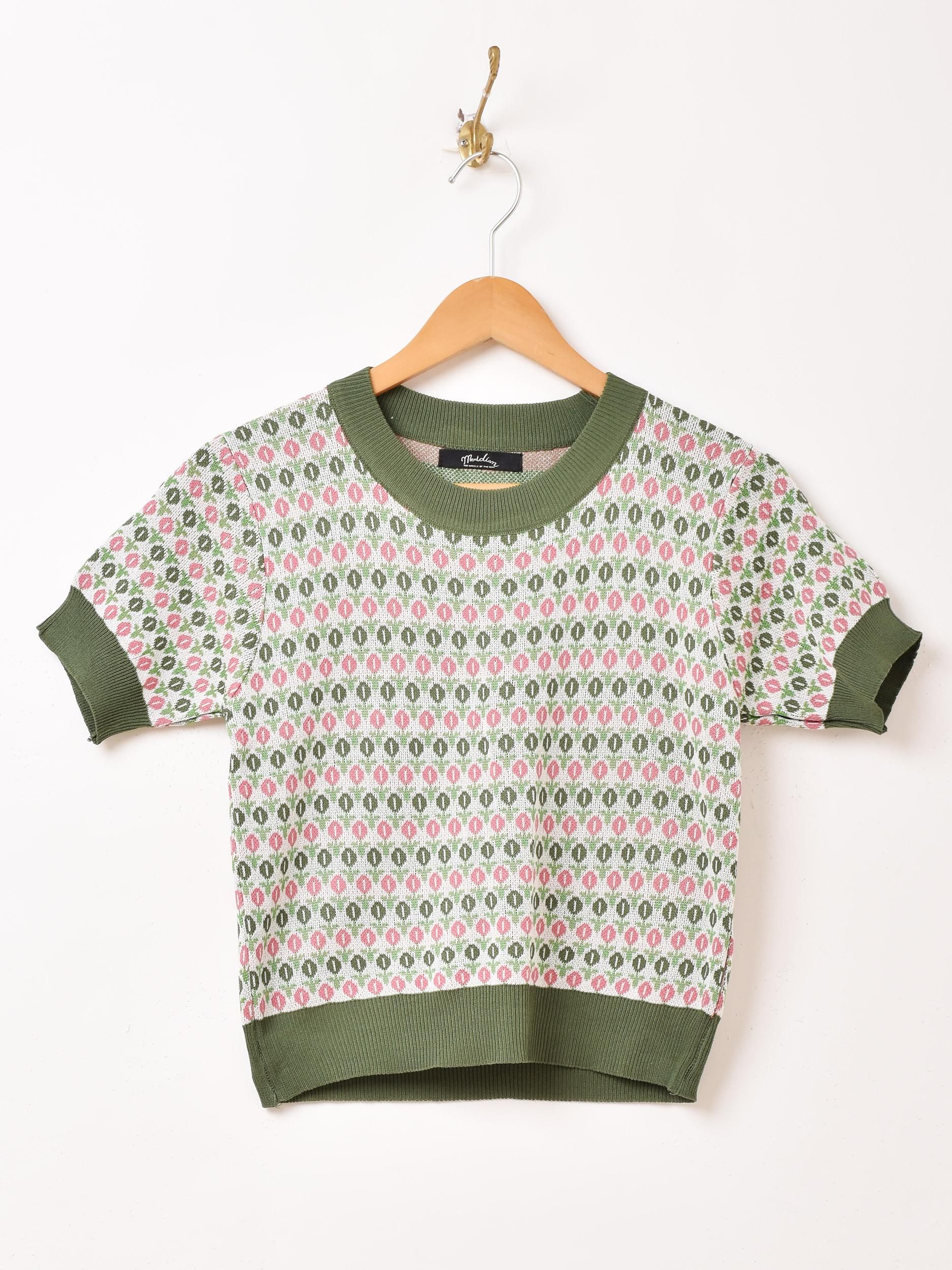 pierre cardin - 花柄半袖ニットの通販 by え〜ぽん's shop