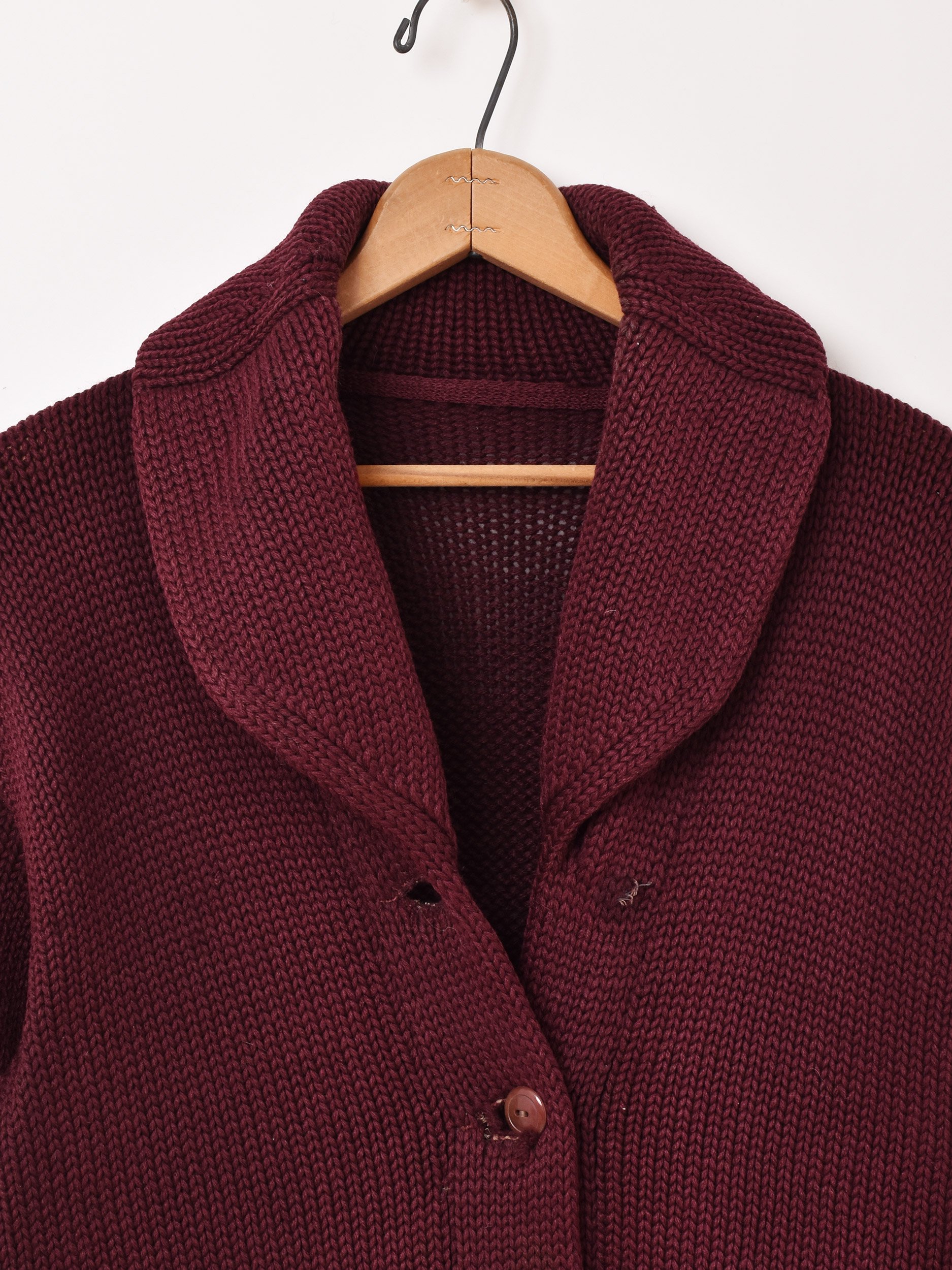 30s Shawl Collar Cardiganͥ