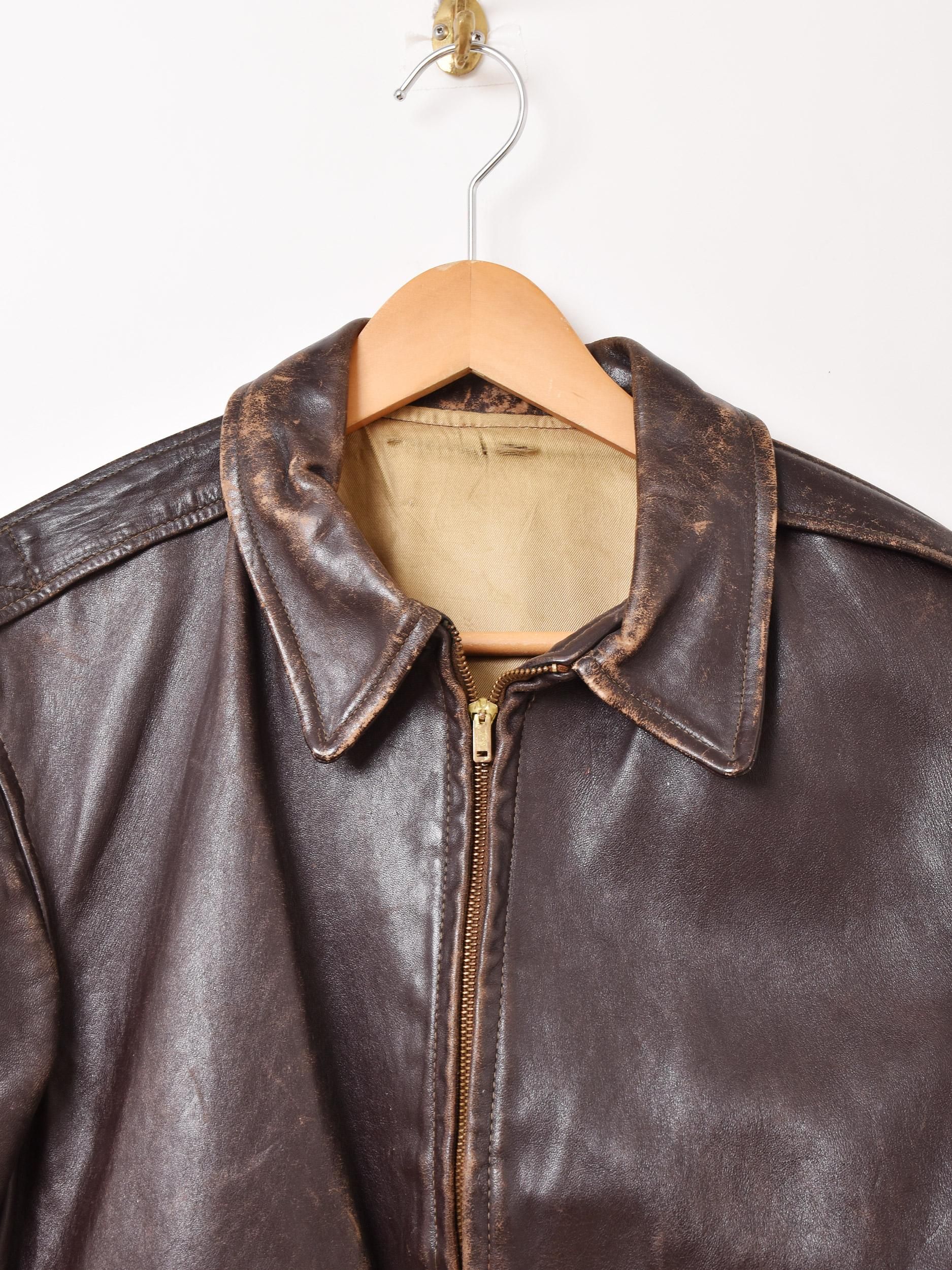 1960年代 A-2 レザージャケット | ヴィンテージ - 古着屋 1960年代 A-2 レザージャケット | ヴィンテージ - 古着屋