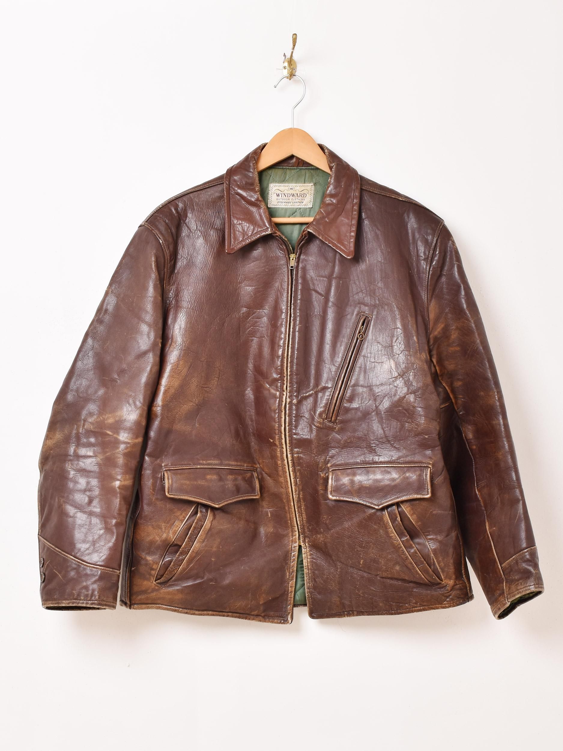 40's〜50's Leather Jacket | WIND WARD - 古着屋 40's〜50's Leather Jacket | WIND WARD - 古着屋
