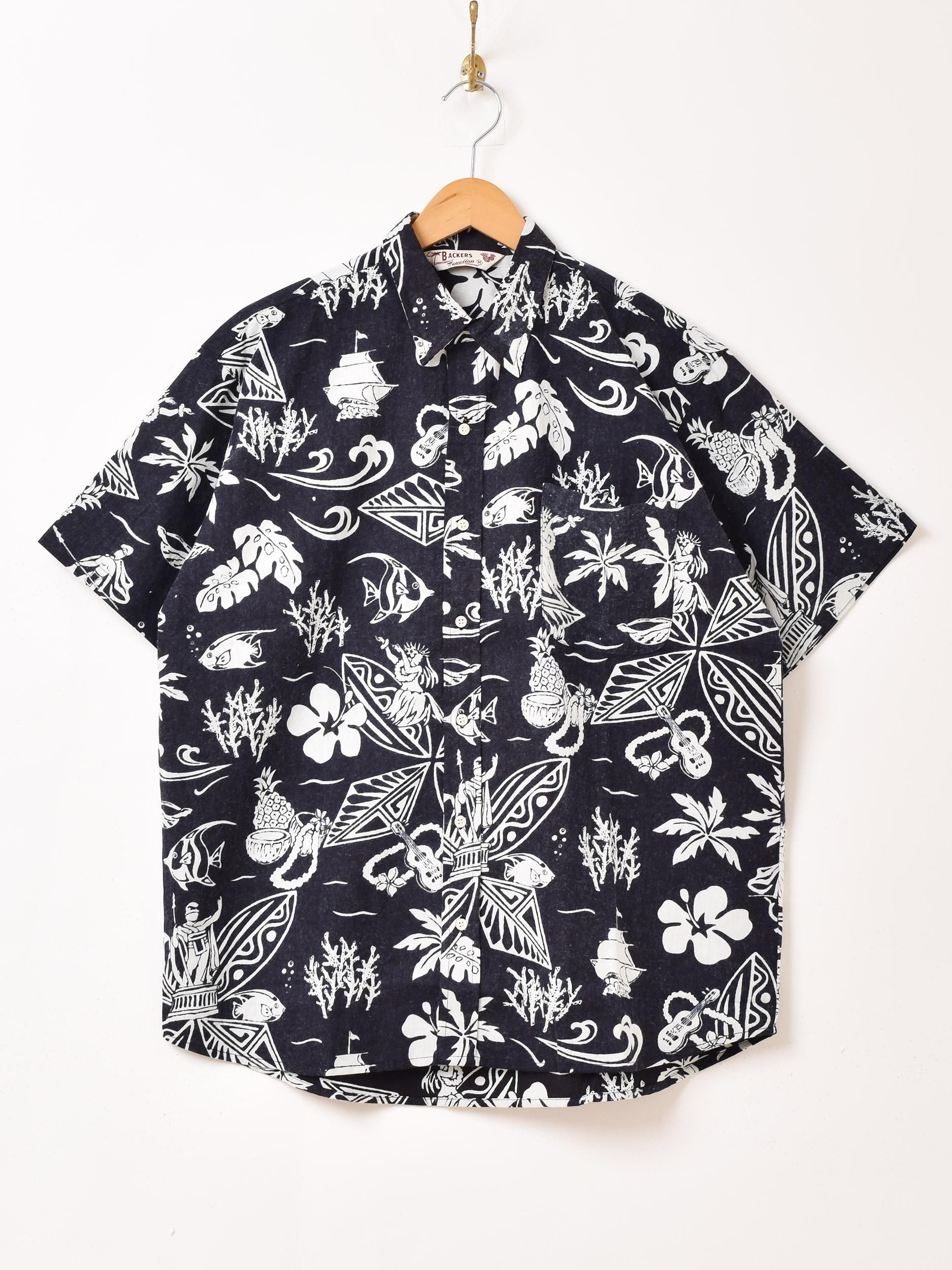 50s ハワイアンシャツ アロハシャツ ブラック ロカビリー40s 60s 50s ハワイアンシャツ アロハシャツ ブラック ロカビリー40s 60s