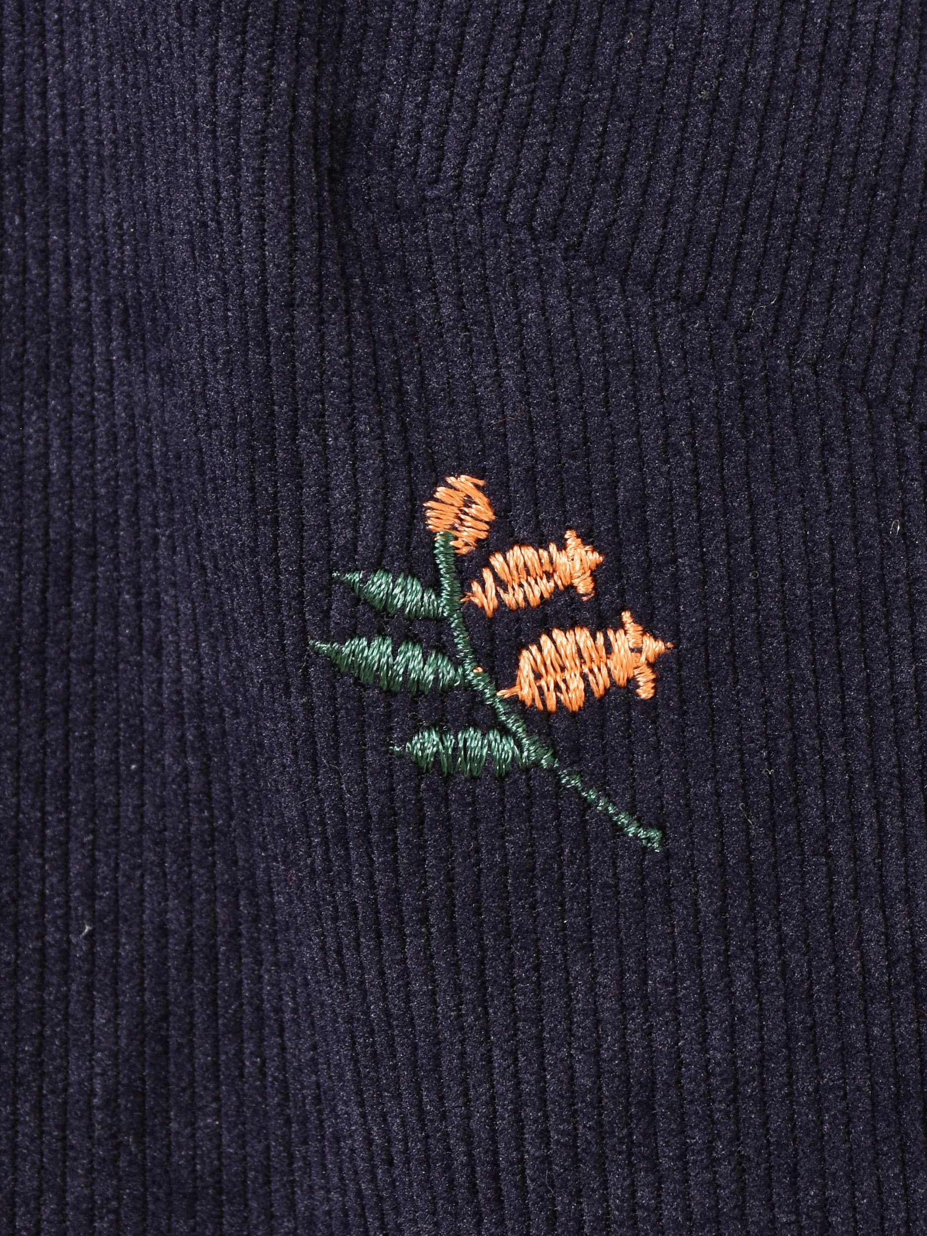 2色展開】「Meridian」花刺繍 コーデュロイ ノースリーブ 2色展開】「Meridian」花刺繍 コーデュロイ ノースリーブ