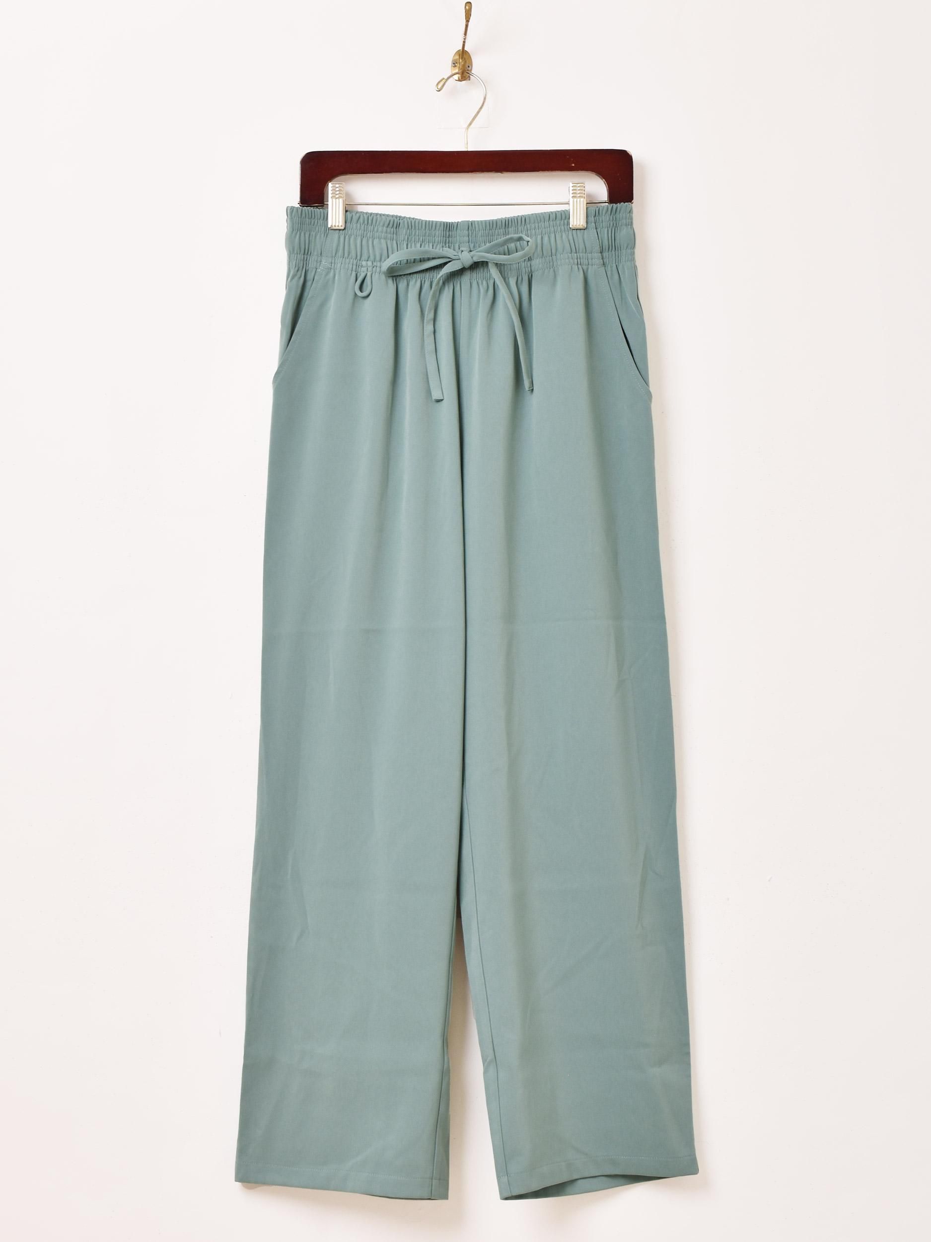 4色展開】「Backers」イージー ポリパンツ KEY LOOP付き グリーン