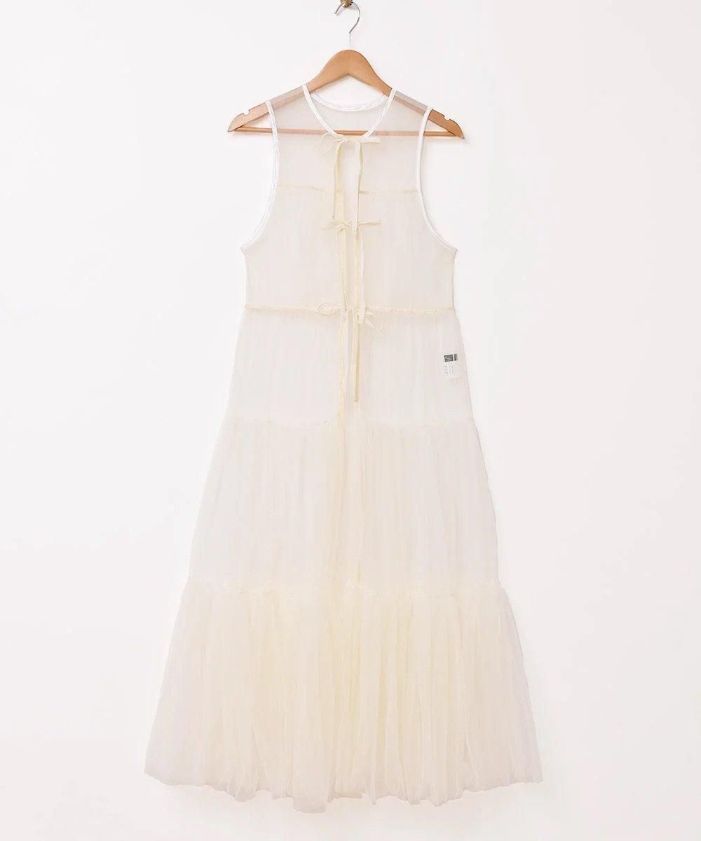 5色展開】「Meridian」チュール フロントオープン ノースリーブ